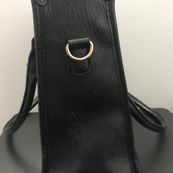 Call It Spring Tote in Black with Gold Accents - Picture 4 of 5